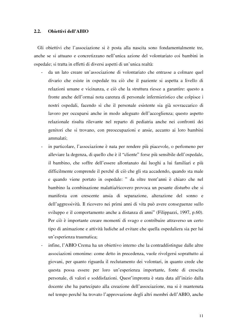 Anteprima della tesi: Aspetti narrativi dell'azione formativa. L'esperienza Abio, Pagina 14
