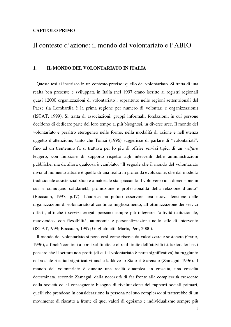 Anteprima della tesi: Aspetti narrativi dell'azione formativa. L'esperienza Abio, Pagina 4