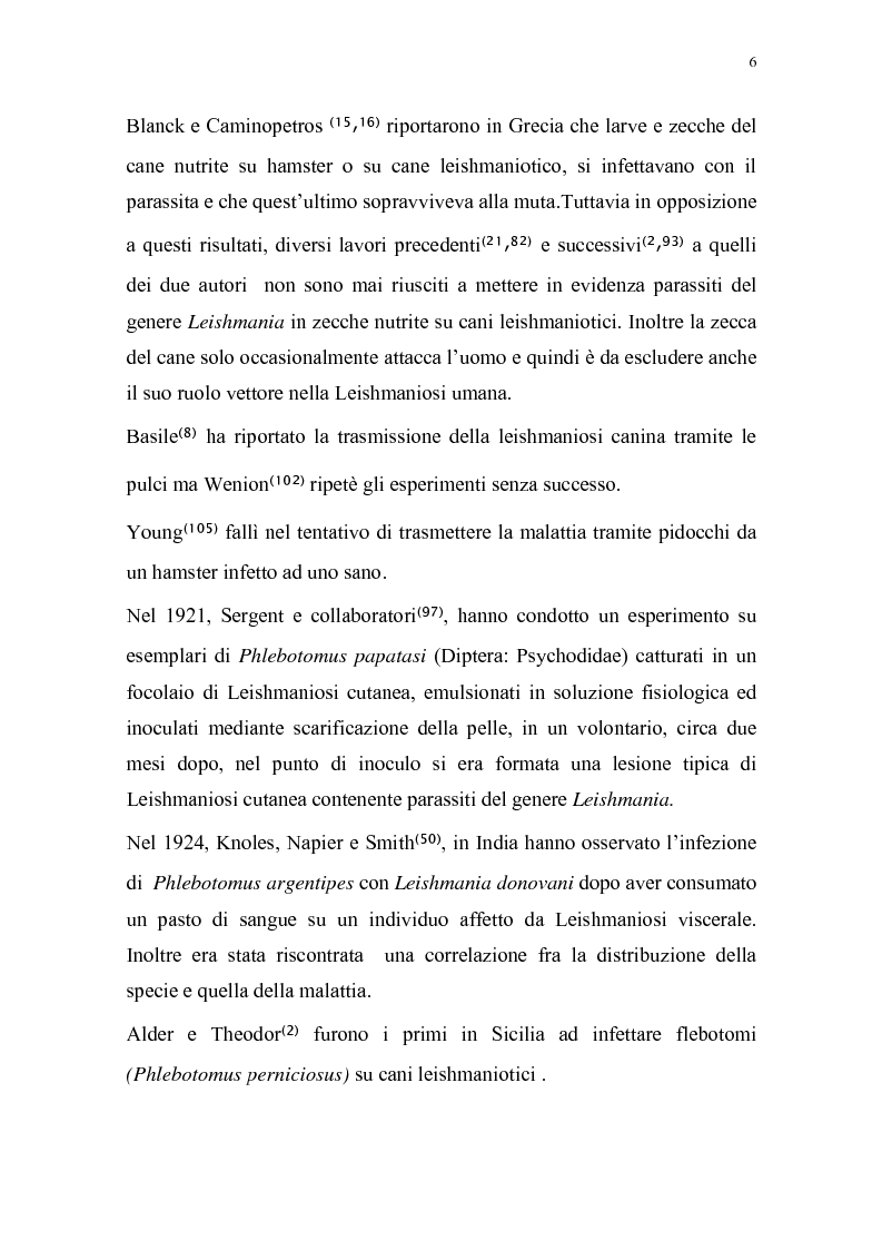 Anteprima della tesi: Distribuzione dei vettori di Leishmaniosi canina in provincia di Alessandria, Pagina 3