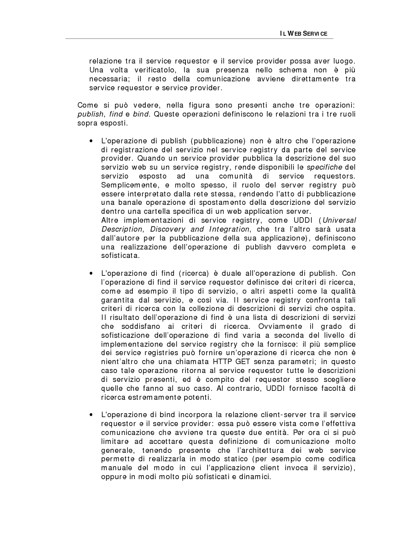 Anteprima della tesi: Studio delle problematiche legate alla realizzazione di una applicazione enterprise basata su Web Service, Pagina 10