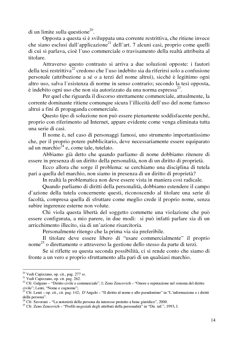 Anteprima della tesi: Nomi, marchi e nomi di dominio: un rapporto difficile, Pagina 10