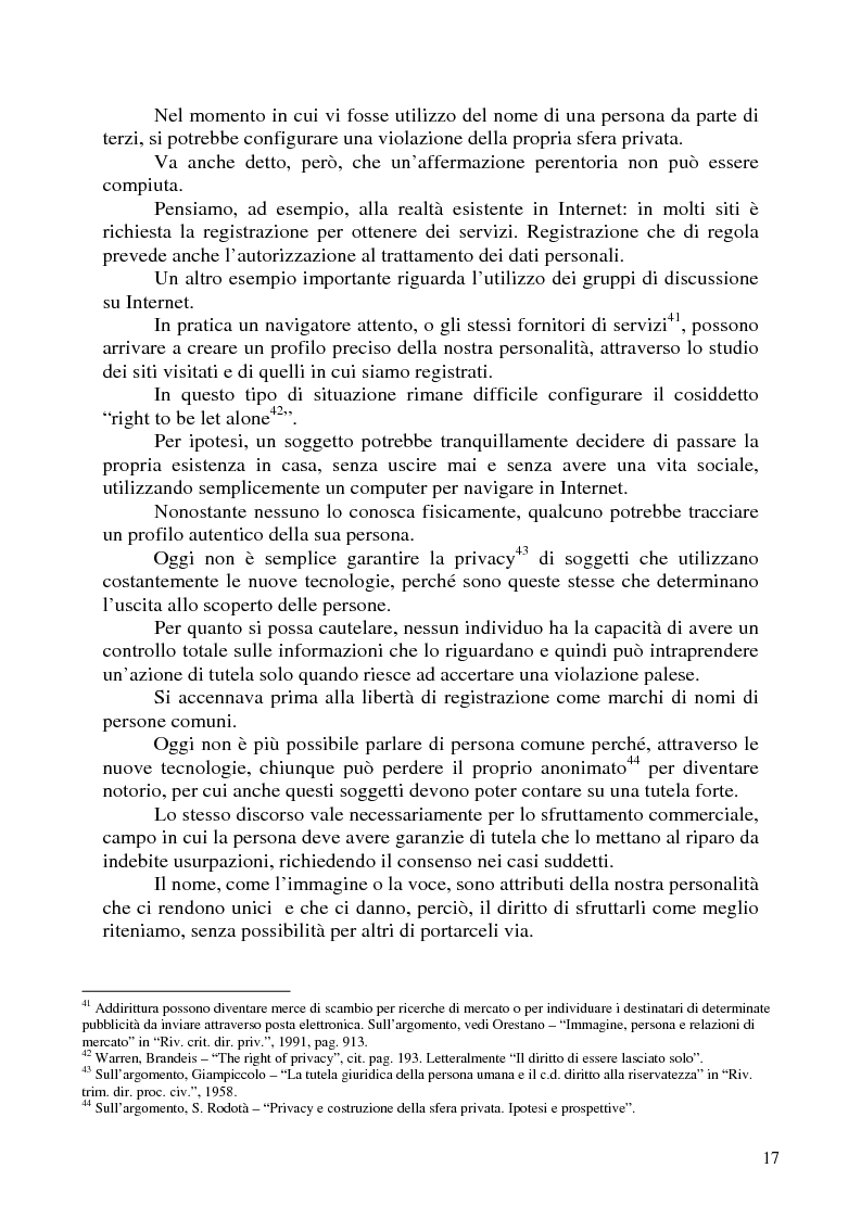 Anteprima della tesi: Nomi, marchi e nomi di dominio: un rapporto difficile, Pagina 13