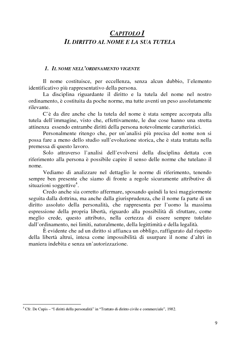 Anteprima della tesi: Nomi, marchi e nomi di dominio: un rapporto difficile, Pagina 5