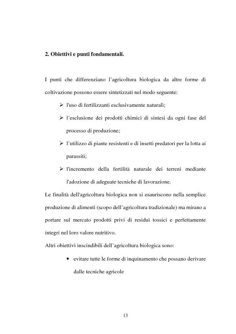 Anteprima della tesi: Agricoltura biologica: un nuovo modo di produrre e vendere, Pagina 12