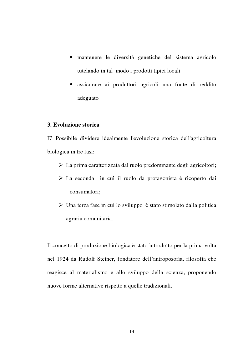 Anteprima della tesi: Agricoltura biologica: un nuovo modo di produrre e vendere, Pagina 13