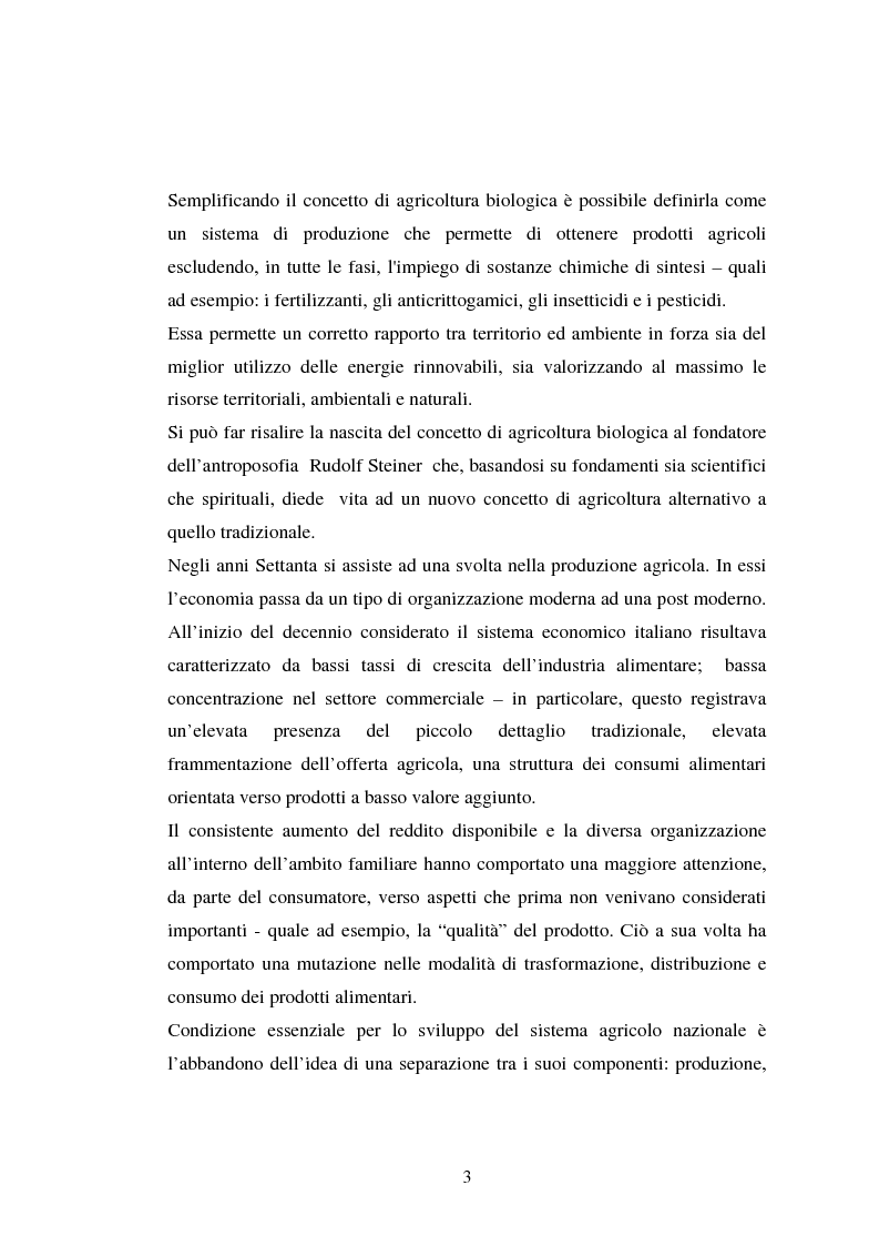 Anteprima della tesi: Agricoltura biologica: un nuovo modo di produrre e vendere, Pagina 2