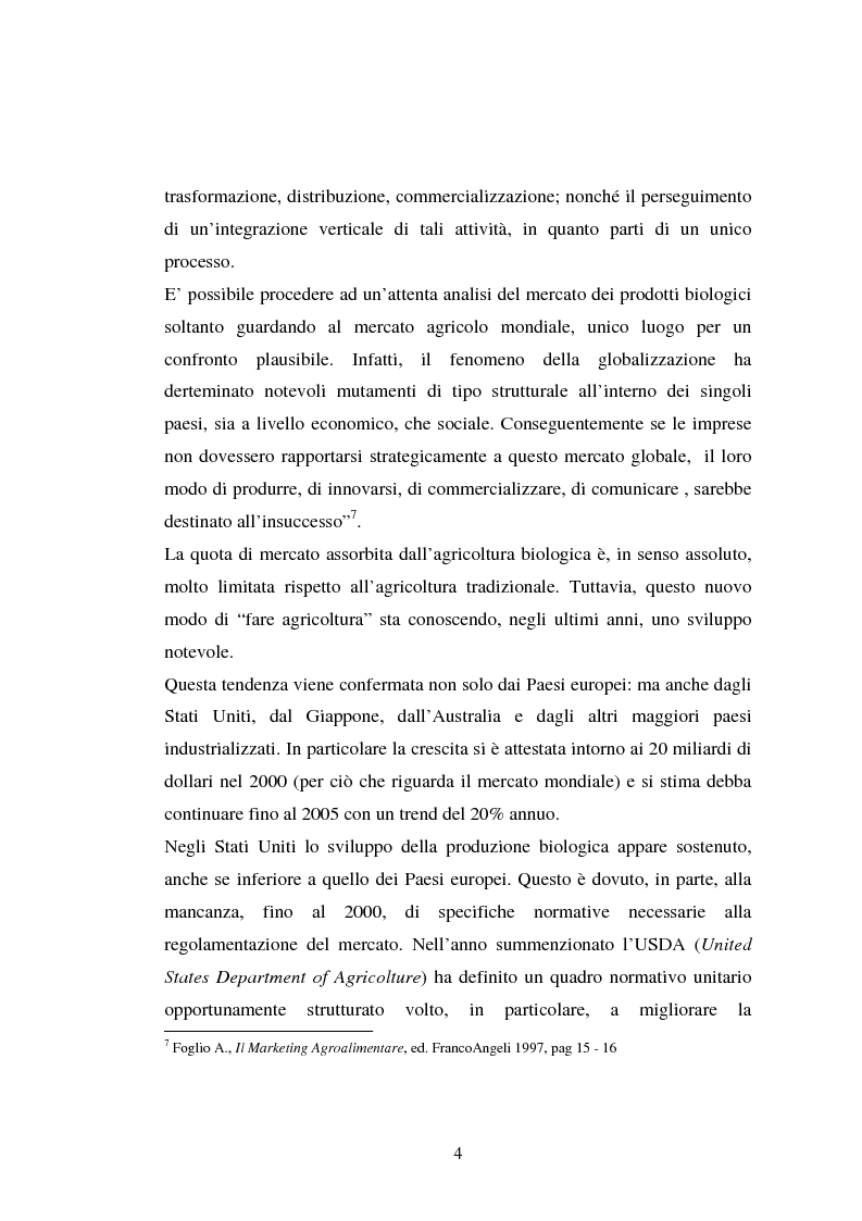 Anteprima della tesi: Agricoltura biologica: un nuovo modo di produrre e vendere, Pagina 3
