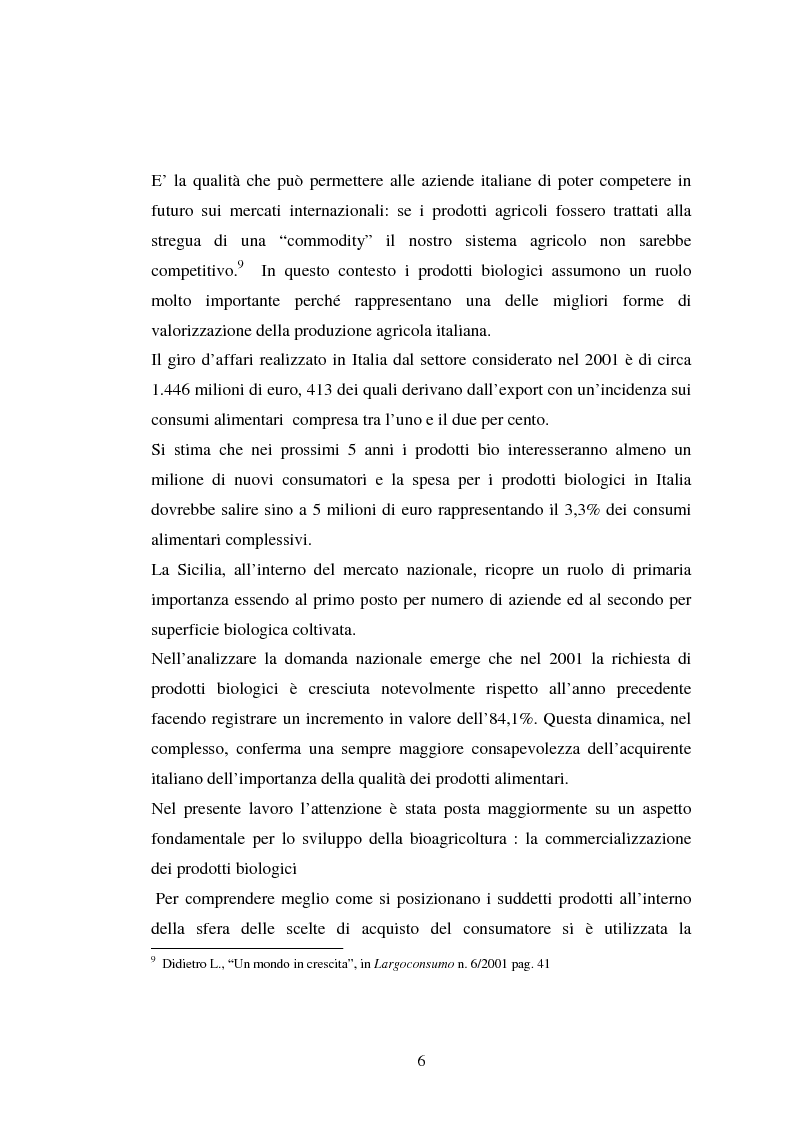 Anteprima della tesi: Agricoltura biologica: un nuovo modo di produrre e vendere, Pagina 5