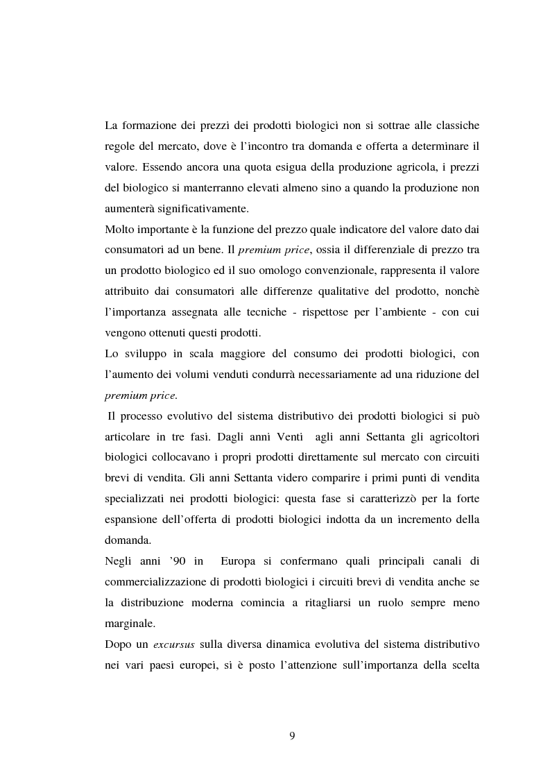 Anteprima della tesi: Agricoltura biologica: un nuovo modo di produrre e vendere, Pagina 8