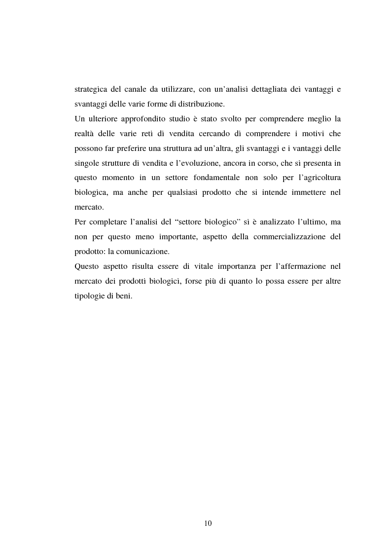 Anteprima della tesi: Agricoltura biologica: un nuovo modo di produrre e vendere, Pagina 9