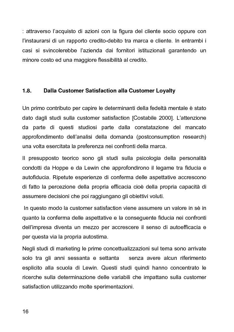 Anteprima della tesi: E-loyalty: la fedeltà del cliente nelle attività di web marketing, Pagina 13