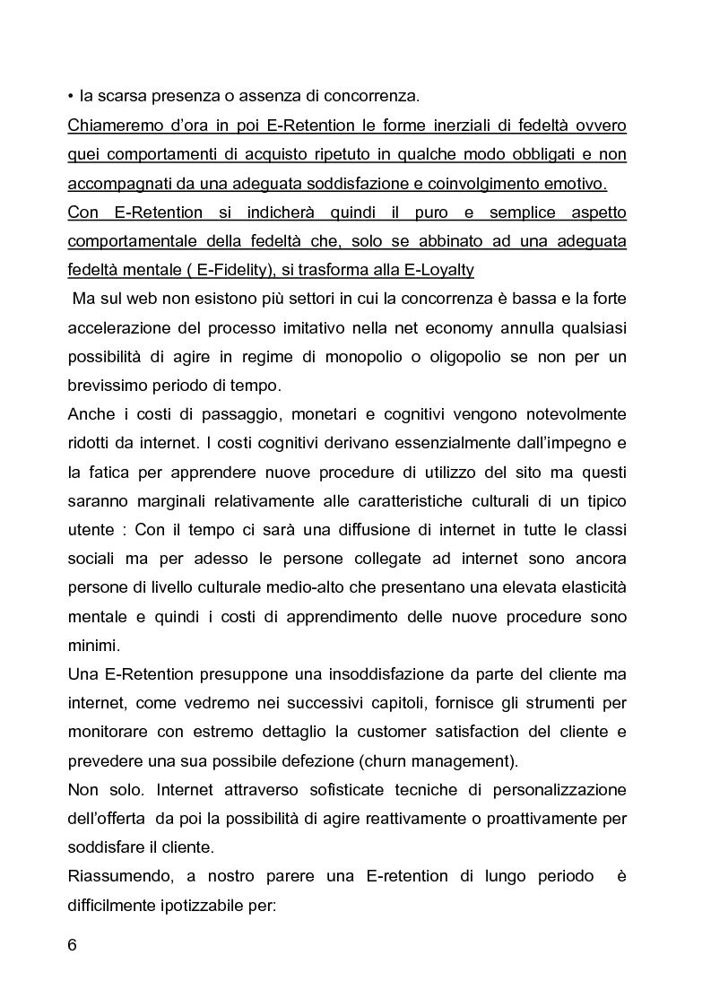 Anteprima della tesi: E-loyalty: la fedeltà del cliente nelle attività di web marketing, Pagina 3