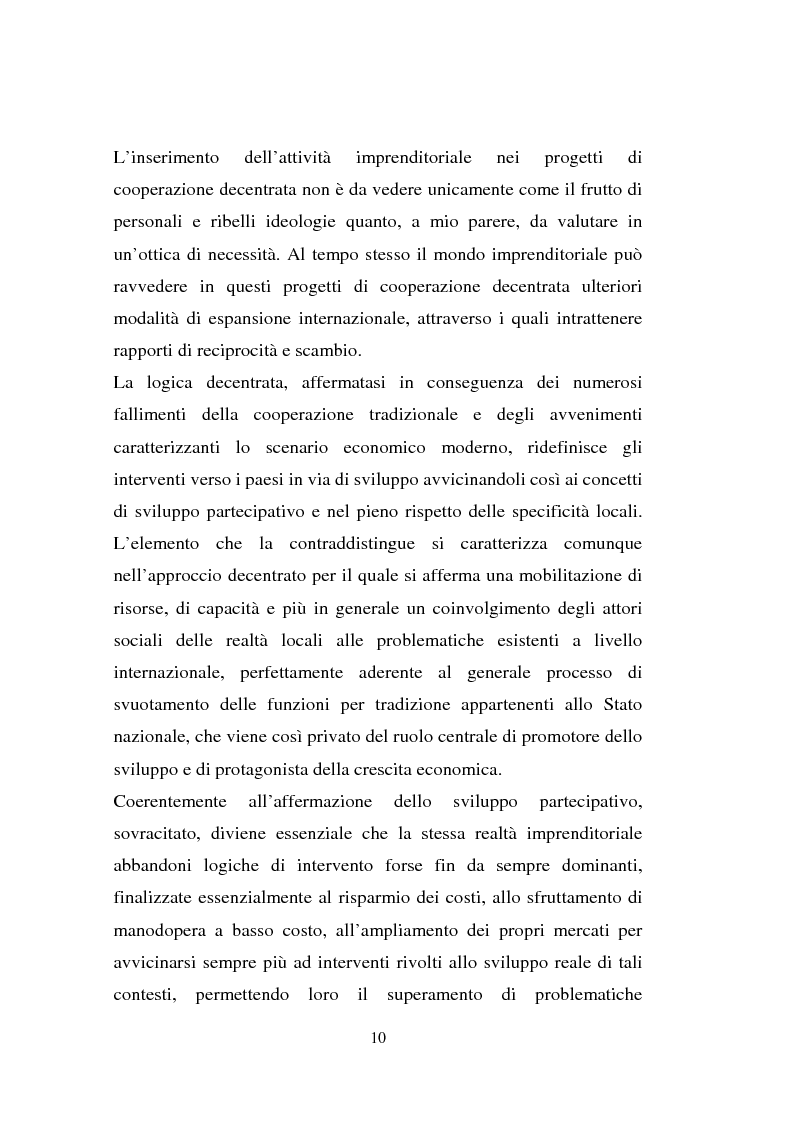 Anteprima della tesi: Processi di internazionalizzazione delle piccole e medie imprese e nuove forme di cooperazione allo sviluppo: un'esperienza di cooperazione con Cuba, Pagina 10