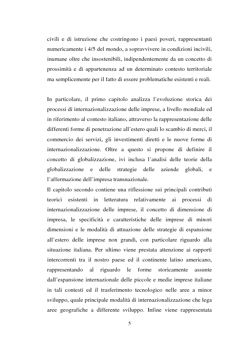 Anteprima della tesi: Processi di internazionalizzazione delle piccole e medie imprese e nuove forme di cooperazione allo sviluppo: un'esperienza di cooperazione con Cuba, Pagina 5