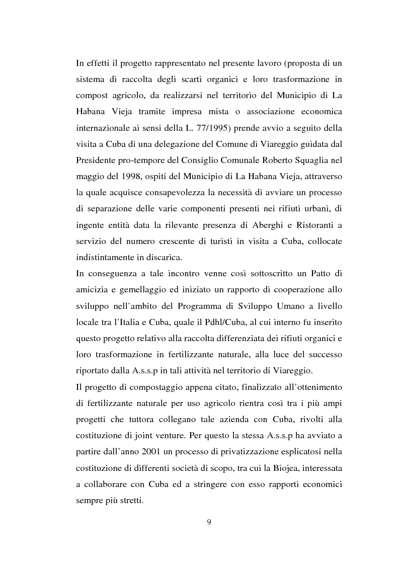 Anteprima della tesi: Processi di internazionalizzazione delle piccole e medie imprese e nuove forme di cooperazione allo sviluppo: un'esperienza di cooperazione con Cuba, Pagina 9