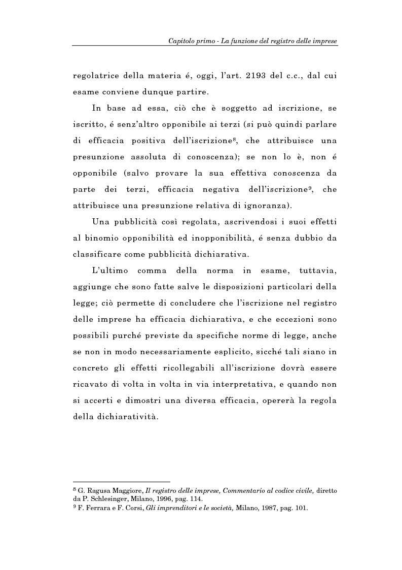 Anteprima della tesi: Il Registro delle Imprese ed, in particolare, il regime dei controlli; l'esperienza dell'ufficio del registro delle imprese di Torino, Pagina 11