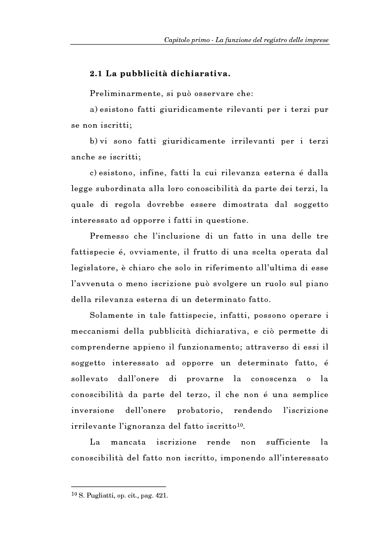 Anteprima della tesi: Il Registro delle Imprese ed, in particolare, il regime dei controlli; l'esperienza dell'ufficio del registro delle imprese di Torino, Pagina 12