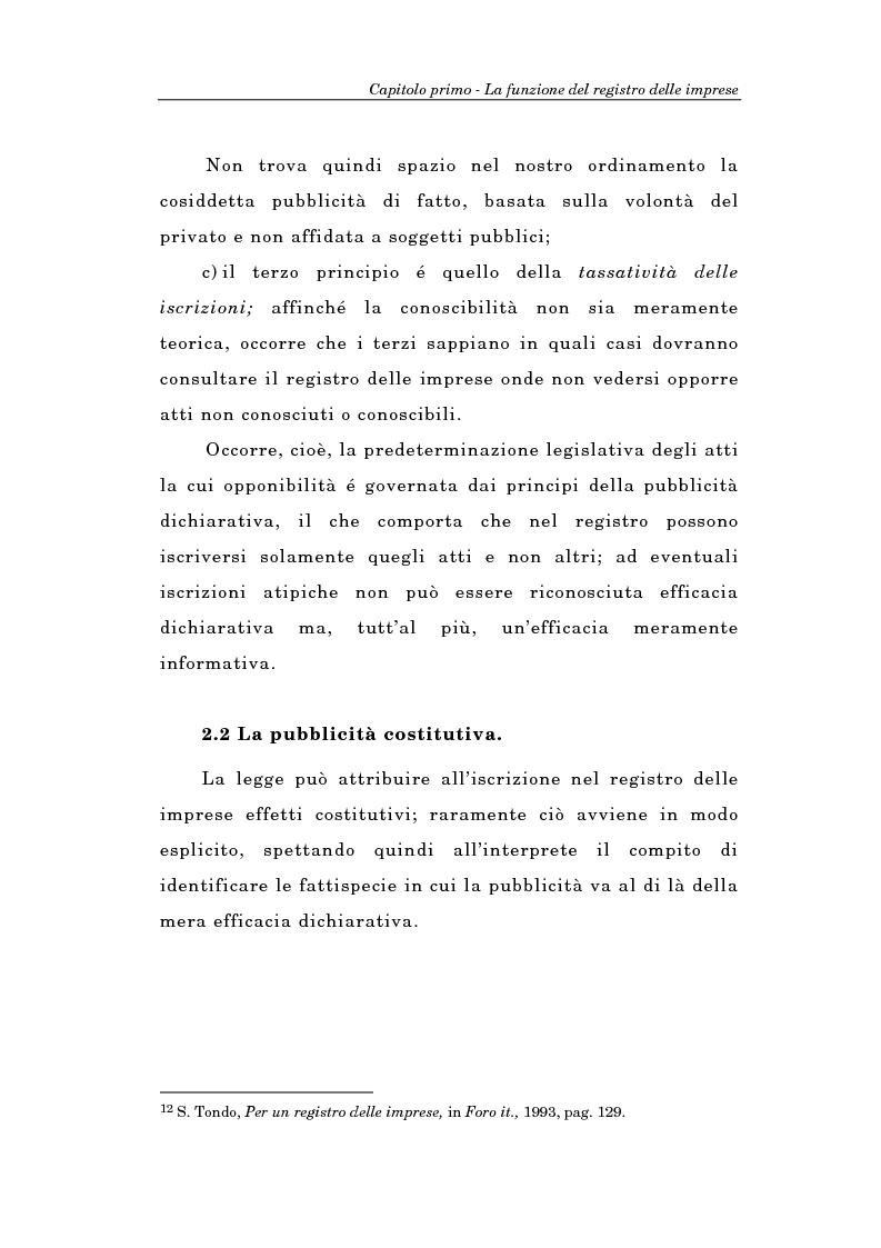 Anteprima della tesi: Il Registro delle Imprese ed, in particolare, il regime dei controlli; l'esperienza dell'ufficio del registro delle imprese di Torino, Pagina 15