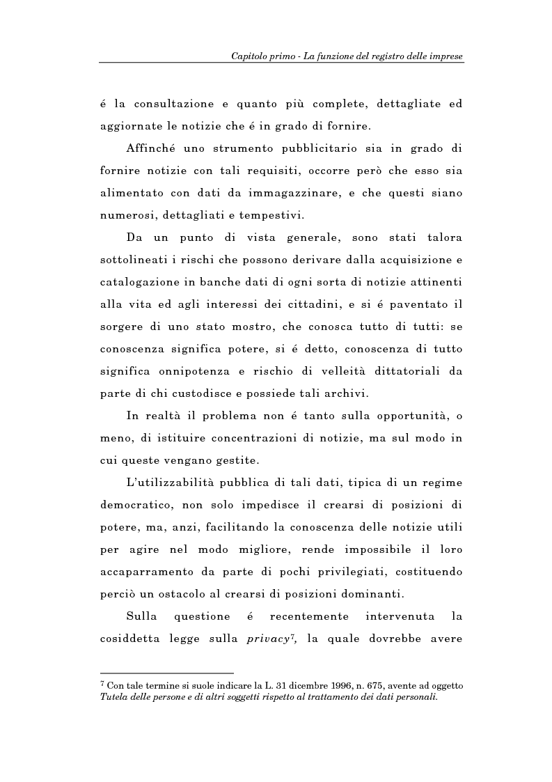 Anteprima della tesi: Il Registro delle Imprese ed, in particolare, il regime dei controlli; l'esperienza dell'ufficio del registro delle imprese di Torino, Pagina 8