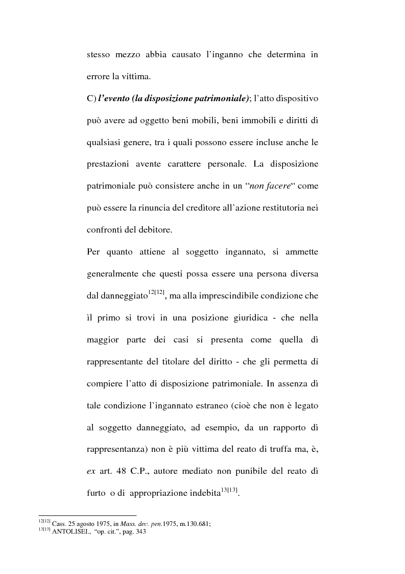 Anteprima della tesi: Art. 640-bis c.p.: Truffa aggravata per il conseguimento di erogazioni pubbliche, Pagina 10