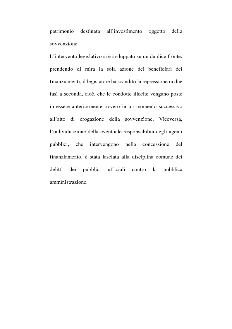 Anteprima della tesi: Art. 640-bis c.p.: Truffa aggravata per il conseguimento di erogazioni pubbliche, Pagina 3