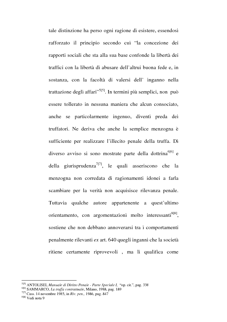Anteprima della tesi: Art. 640-bis c.p.: Truffa aggravata per il conseguimento di erogazioni pubbliche, Pagina 8