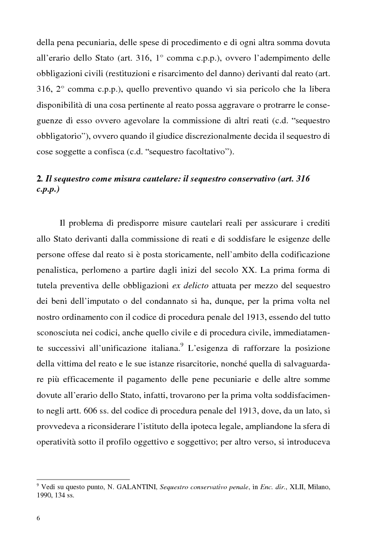 Anteprima della tesi: Il sequestro, Pagina 6