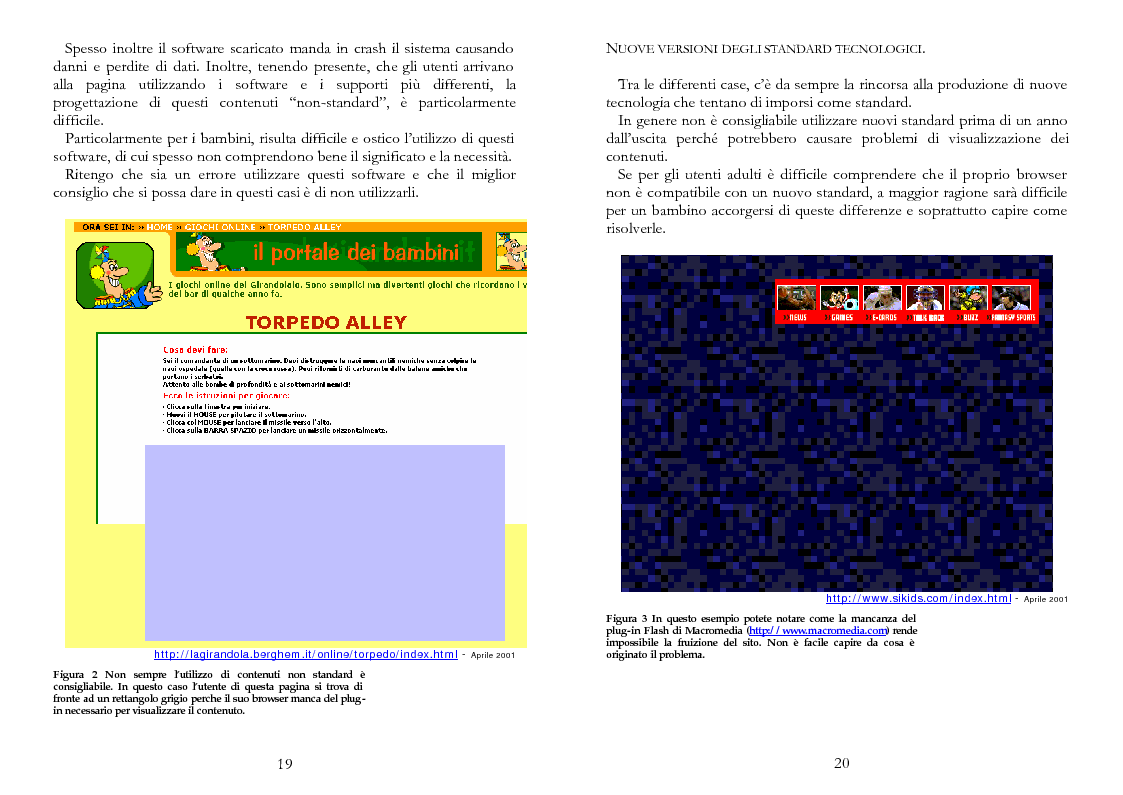 Anteprima della tesi: The Kid Factor, usabilità ed ergonomia dei siti internet per bambini, Pagina 10