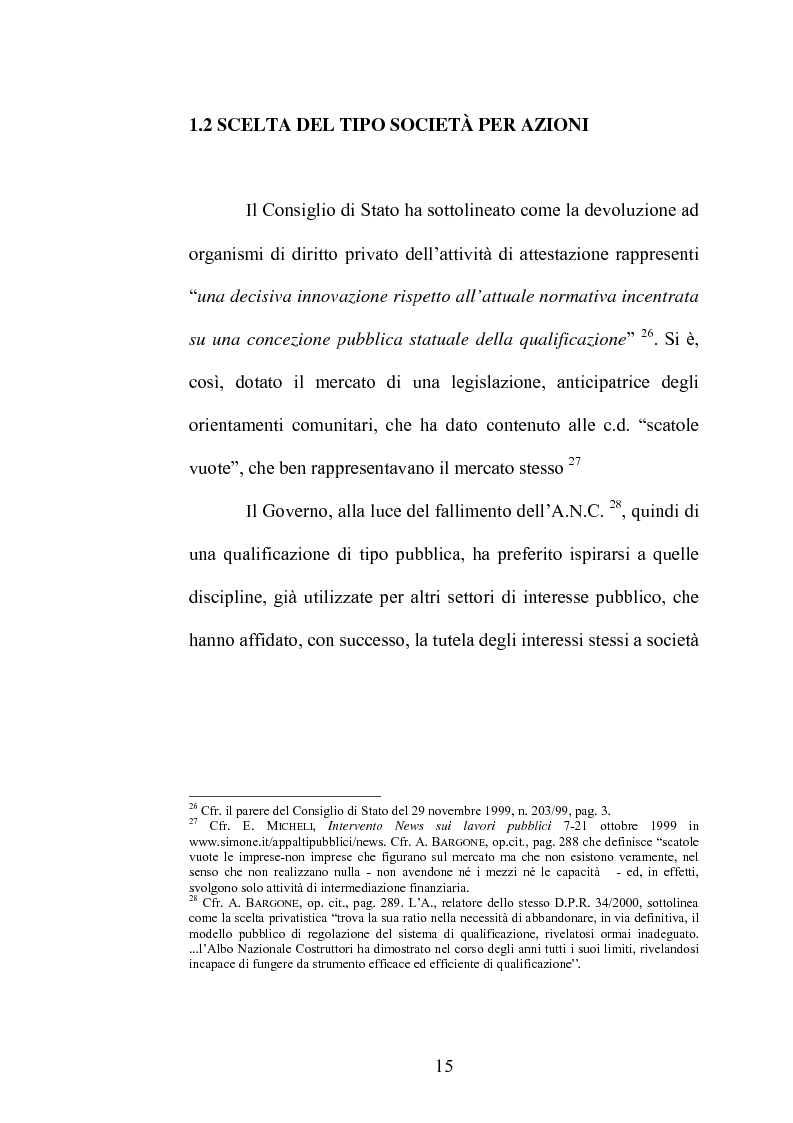 Anteprima della tesi: Le S.O.A. (Società Organismi di Attestazione), Pagina 12