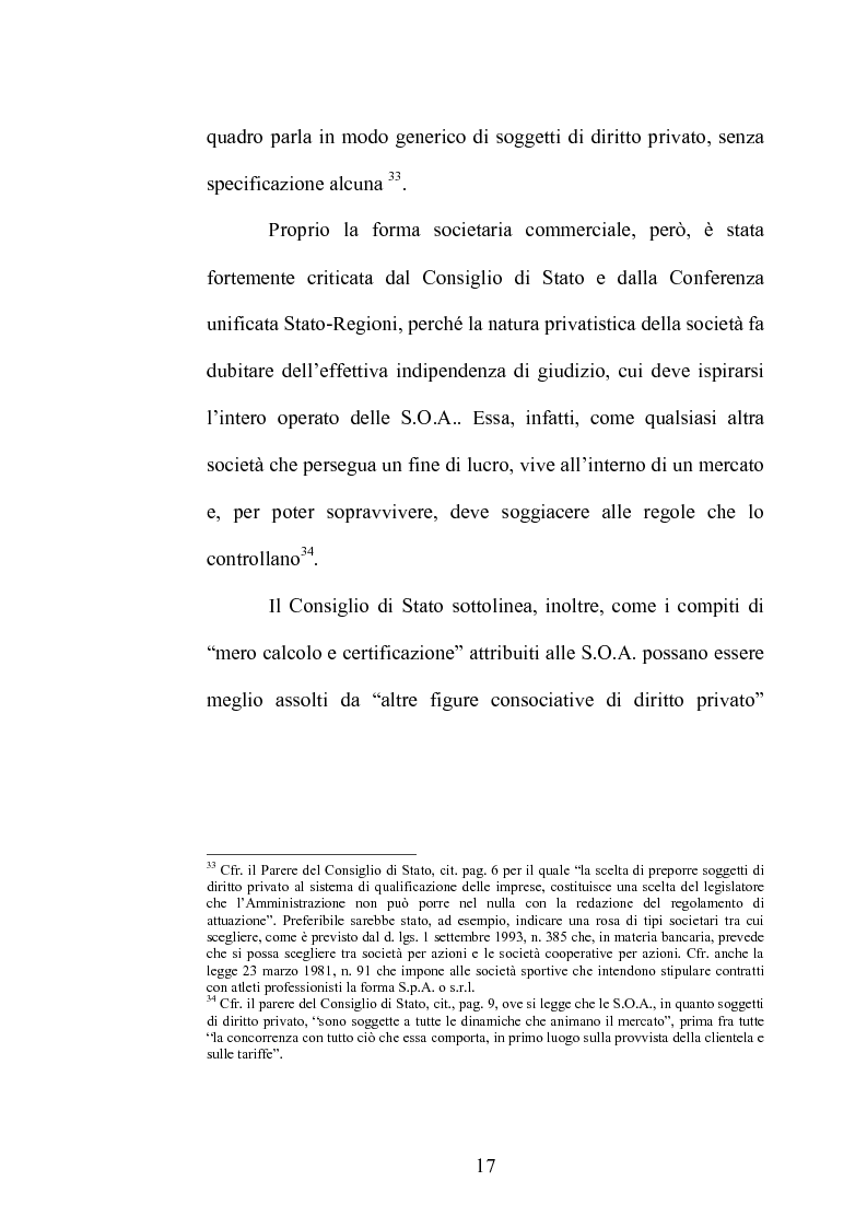 Anteprima della tesi: Le S.O.A. (Società Organismi di Attestazione), Pagina 14