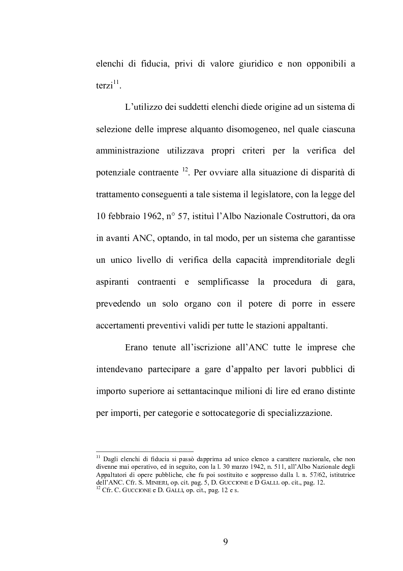 Anteprima della tesi: Le S.O.A. (Società Organismi di Attestazione), Pagina 6