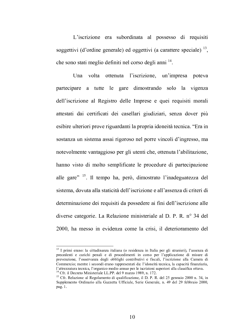 Anteprima della tesi: Le S.O.A. (Società Organismi di Attestazione), Pagina 7