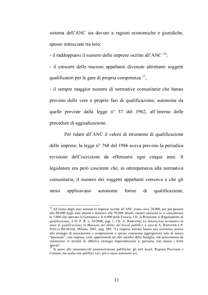 Anteprima della tesi: Le S.O.A. (Società Organismi di Attestazione), Pagina 8