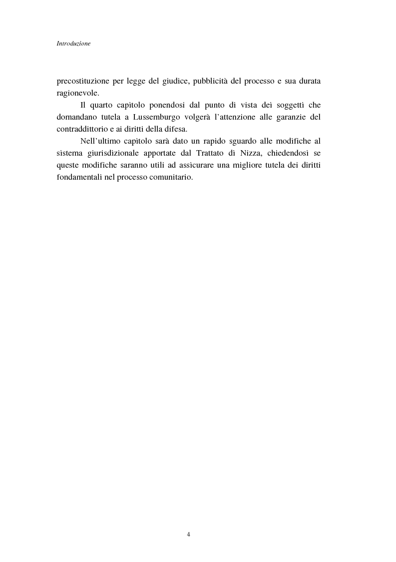 Anteprima della tesi: I diritti fondamentali nel processo comunitario, Pagina 4