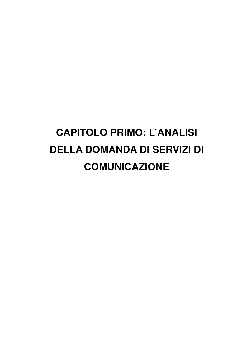 Anteprima della tesi: Strategie di sviluppo e competizione nel settore della comunicazione mobile, Pagina 3