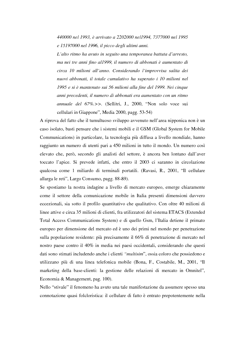 Anteprima della tesi: Strategie di sviluppo e competizione nel settore della comunicazione mobile, Pagina 5