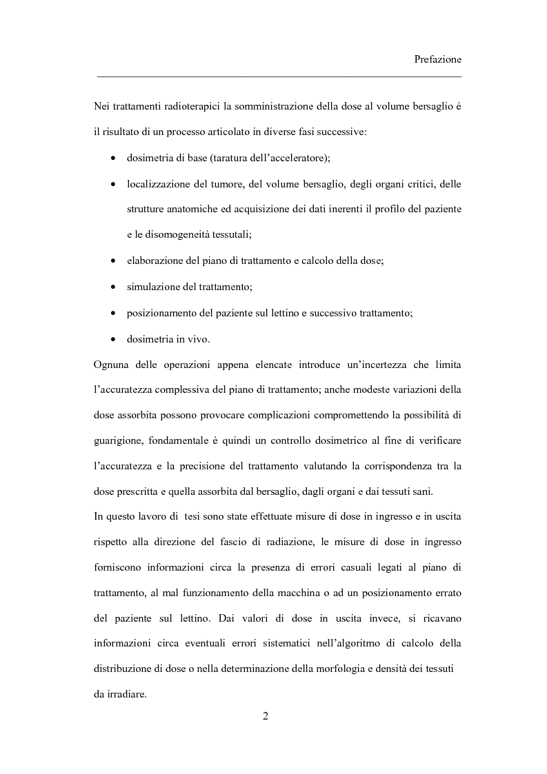 Anteprima della tesi: Dosimetria in vivo nei trattamenti radioterapici con fasci esterni, Pagina 2