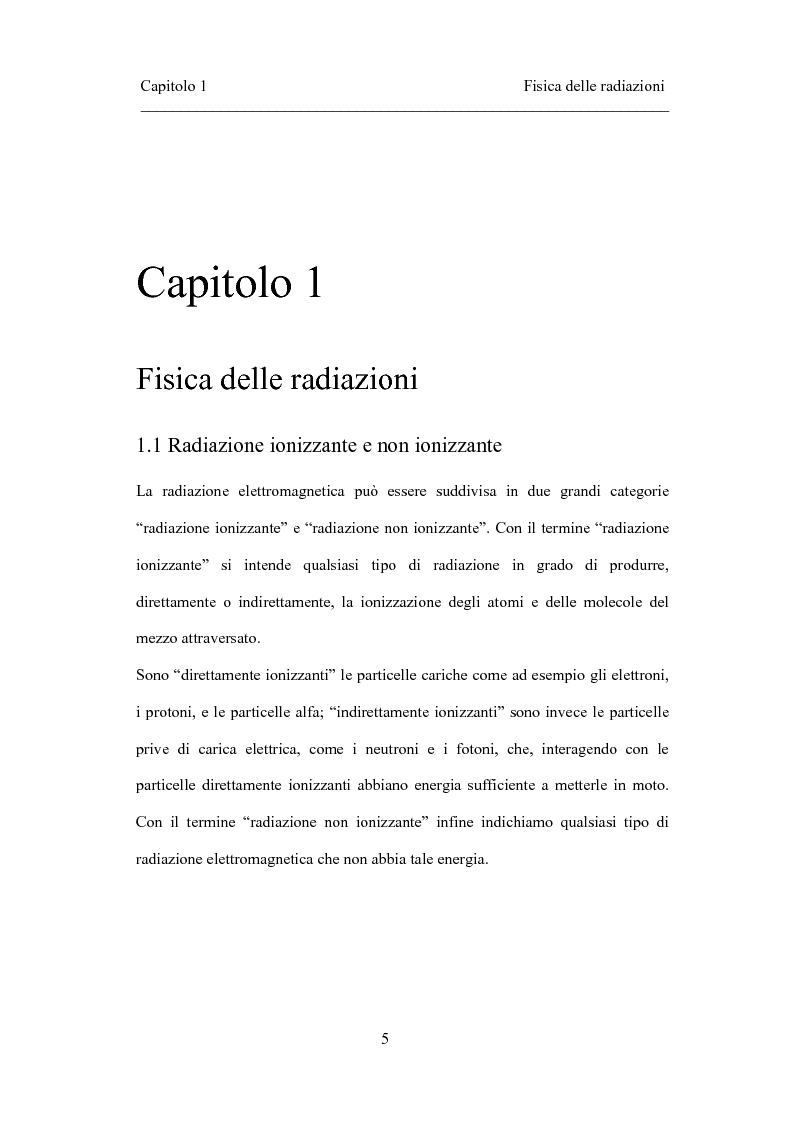 Anteprima della tesi: Dosimetria in vivo nei trattamenti radioterapici con fasci esterni, Pagina 3
