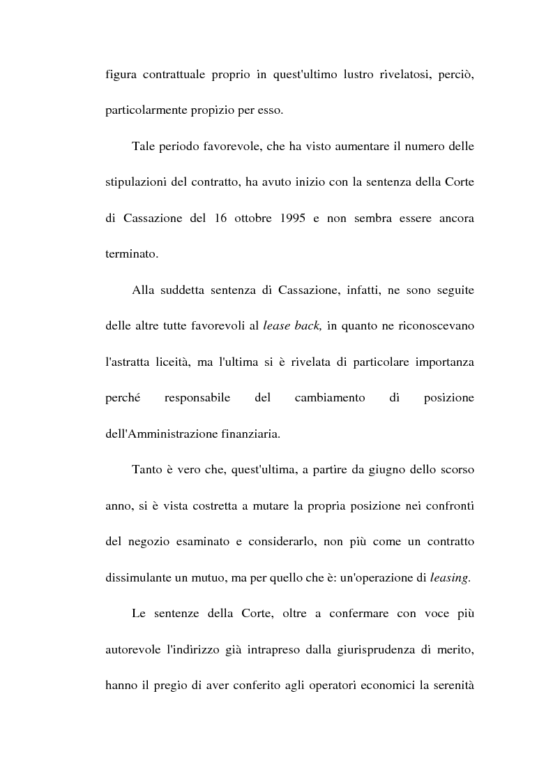 Anteprima della tesi: Profili giuridici del sale and lease back, Pagina 3