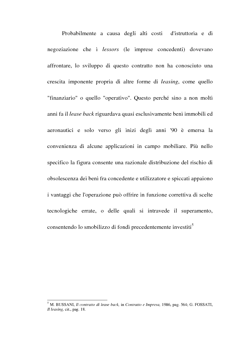 Anteprima della tesi: Profili giuridici del sale and lease back, Pagina 8