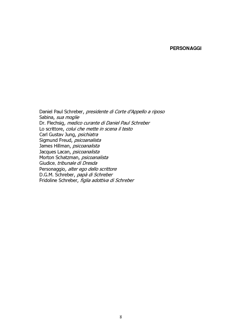 Anteprima della tesi: Analisi di un delirio. Intorno a Schreber, Pagina 7