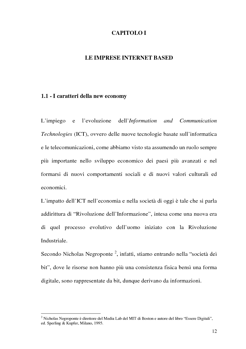 Anteprima della tesi: Rafforzare l'efficacia delle imprese Internet based attraverso l'Electronic Customer Relationship Management, Pagina 11