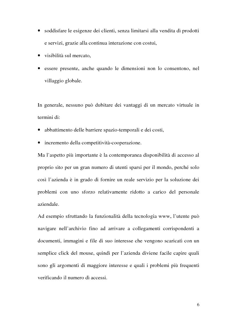 Anteprima della tesi: Rafforzare l'efficacia delle imprese Internet based attraverso l'Electronic Customer Relationship Management, Pagina 5
