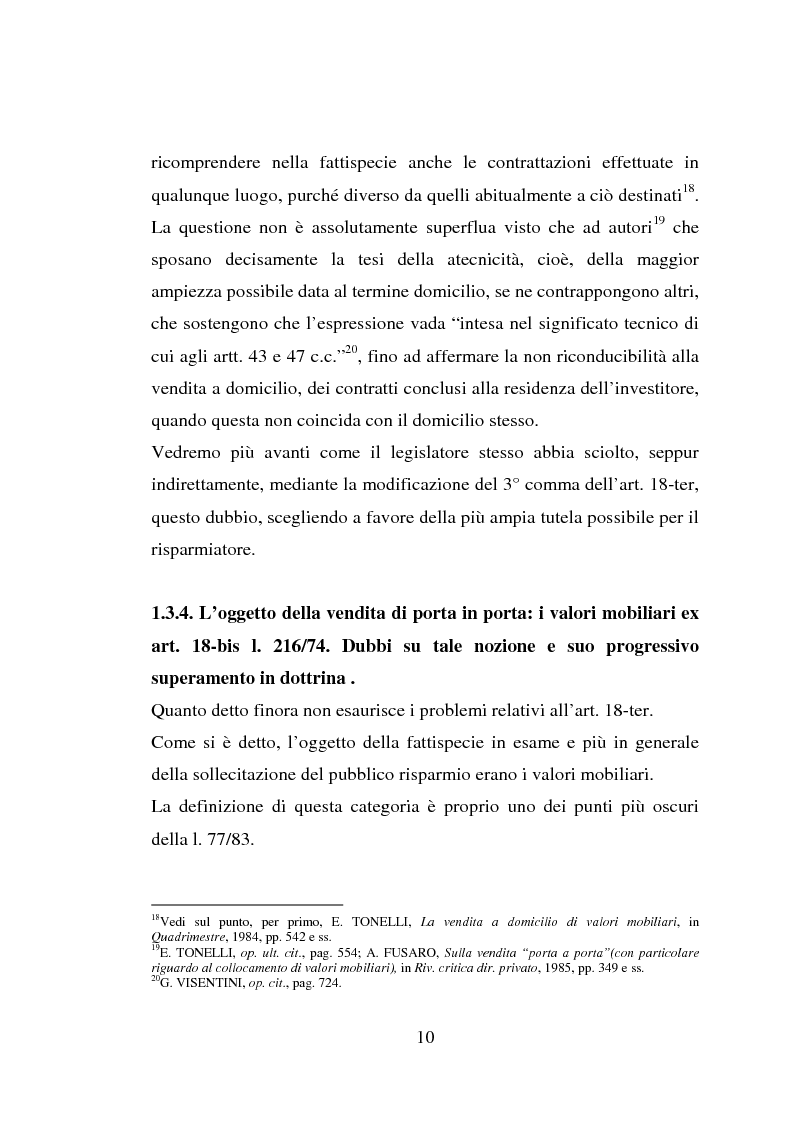 Anteprima della tesi: La vendita porta a porta, Pagina 10
