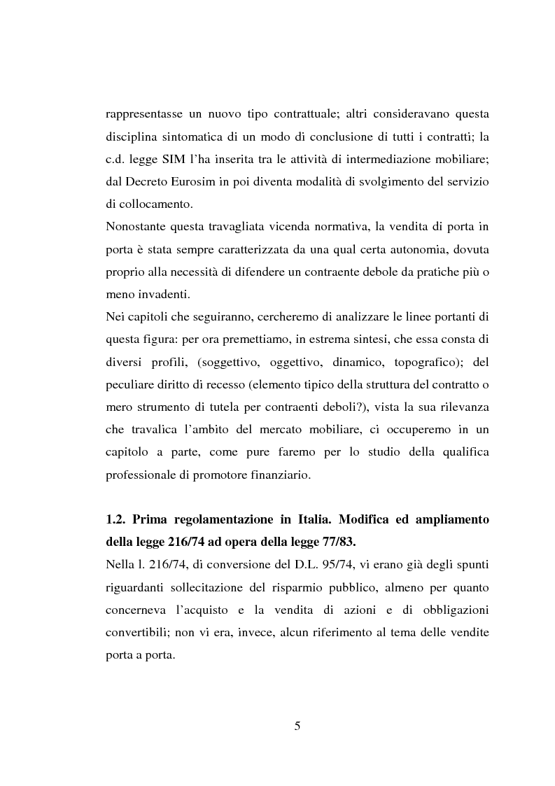 Anteprima della tesi: La vendita porta a porta, Pagina 5