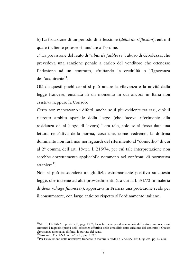 Anteprima della tesi: La vendita porta a porta, Pagina 7
