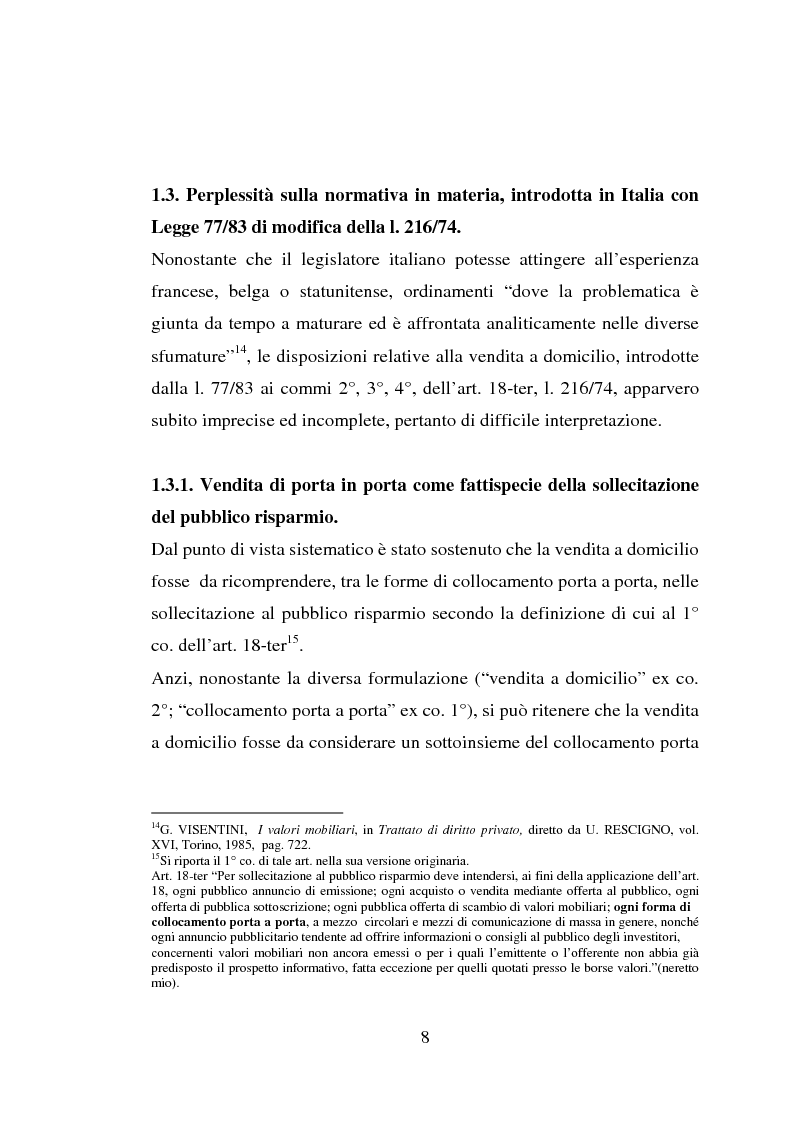 Anteprima della tesi: La vendita porta a porta, Pagina 8