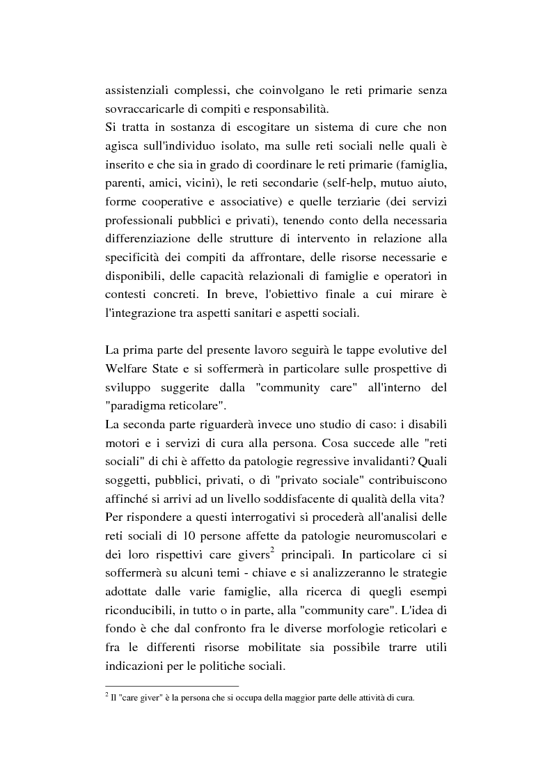 Anteprima della tesi: La cura di comunità come modello operativo di un nuovo sistema dei servizi: uno studio di caso, Pagina 3