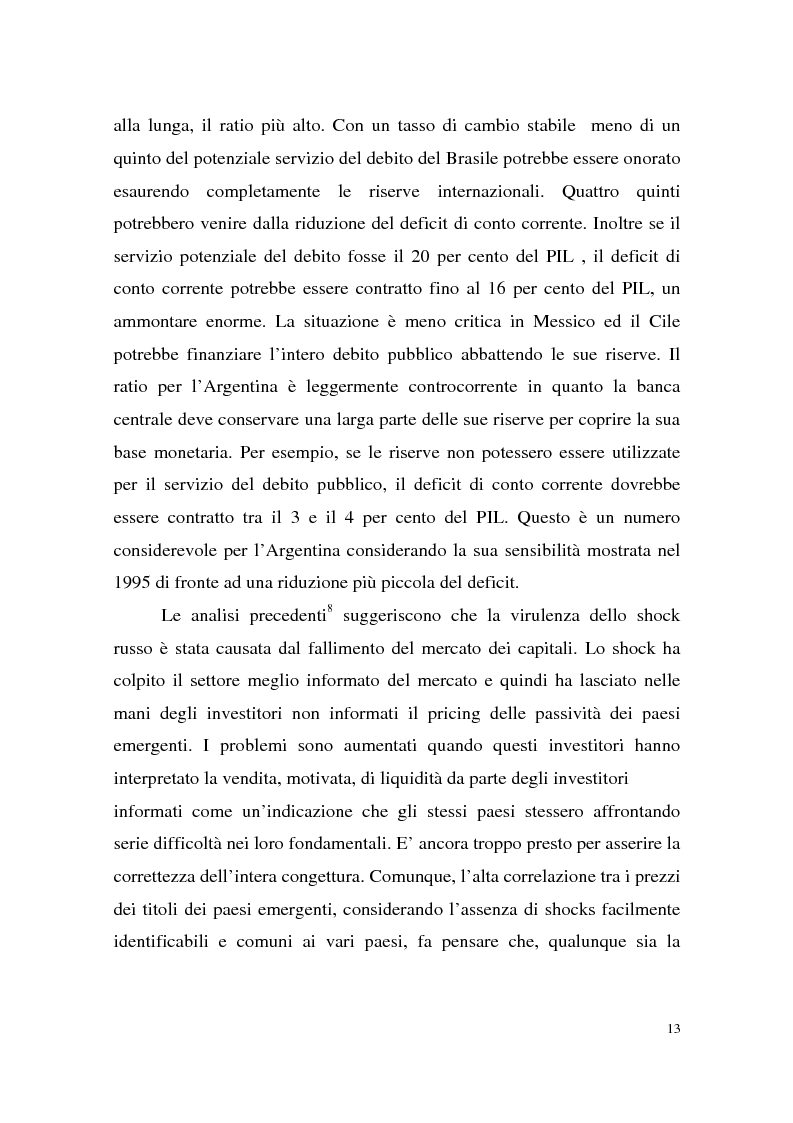 Anteprima della tesi: La crisi finanziaria russa e l'impatto sul sistema bancario internazionale, Pagina 13