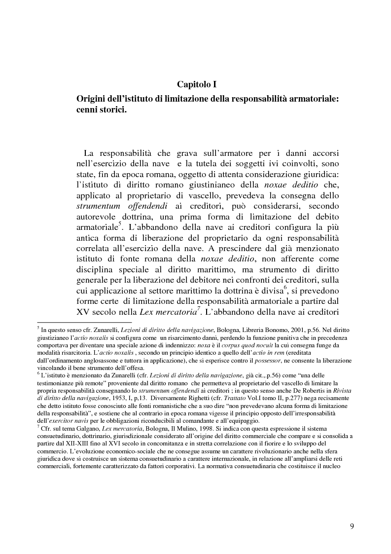 Anteprima della tesi: La limitazione di responsabilità per i crediti marittimi, Pagina 6